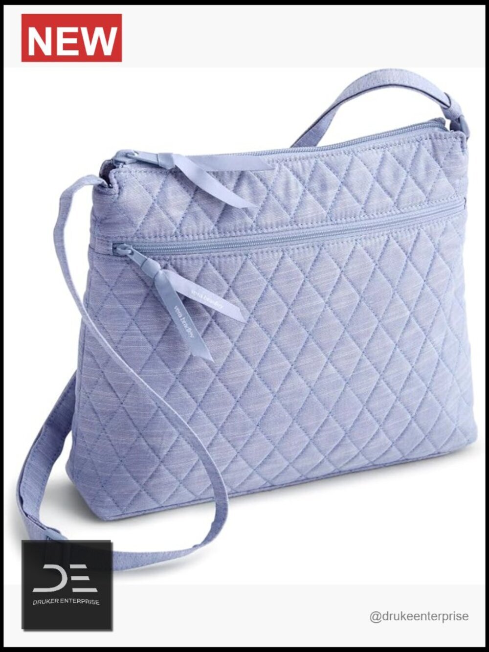 Premium Cotton Zip Hipster Crossbody Bag with Adjustable Strap, RFID Protection